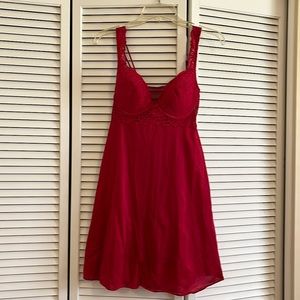Vintage Red lace short Nightgown